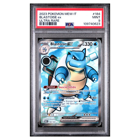 Blastoise ex Pokémon 151 184/165 Ultra Rare - PSA 9 Italiano image 0