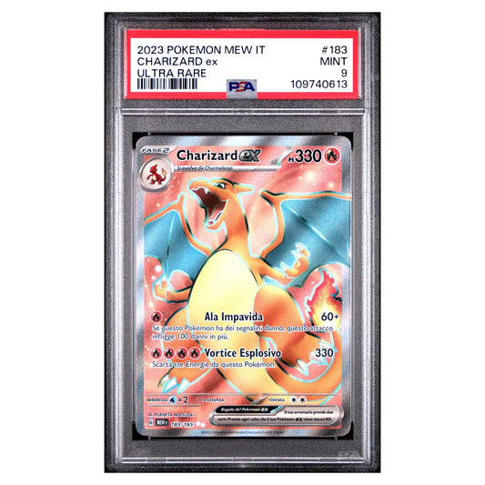 Charizard ex Pokémon 151 183/165 Ultra Rare - PSA 9 Italiano image 0